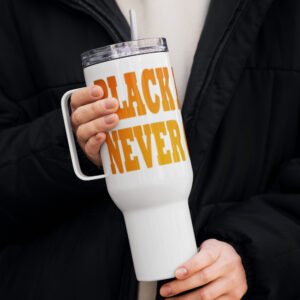 Travel mug with a handle